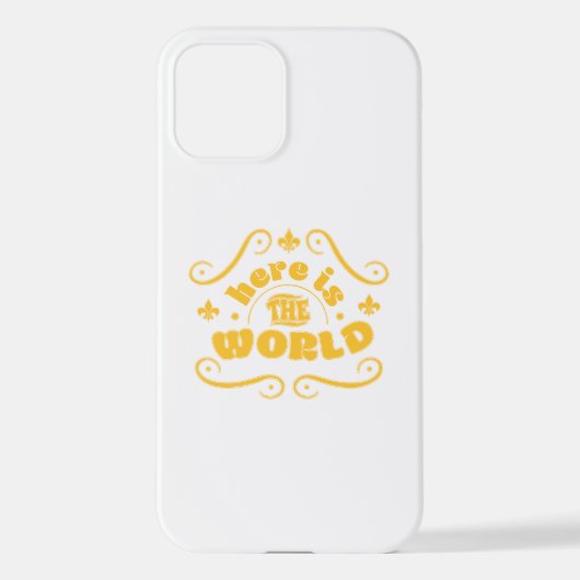 Here the world iPhone hoesje (Achterkant)
