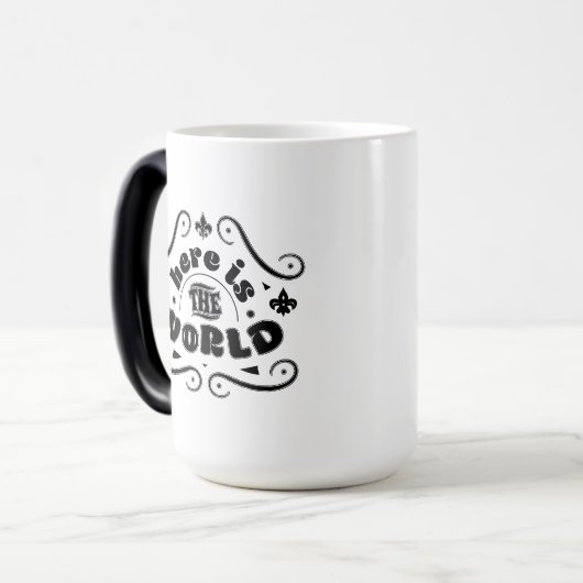 Here the world magische mok (Voorkant links)