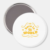 Here the world magneet (Voorkant / Achterkant)
