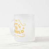 Here the world matglas koffiemok (Voorkant links)