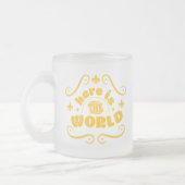 Here the world matglas koffiemok (Links)