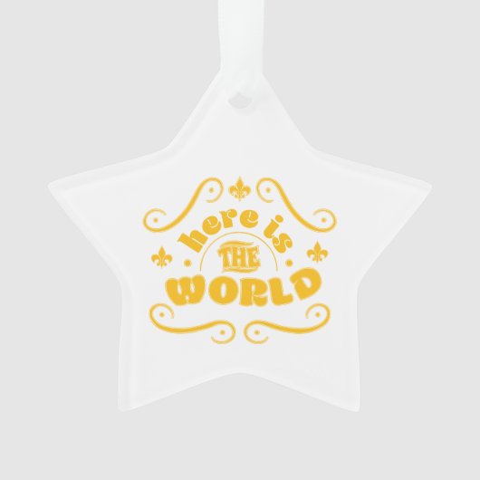 Here the world ornament (voorkant)