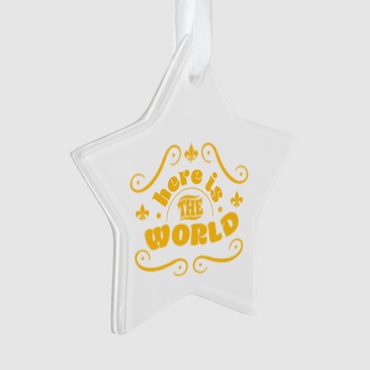 Here the world ornament (voorkant)