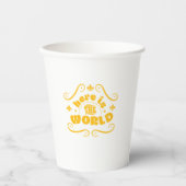 Here the world papieren bekers (Voorkant)