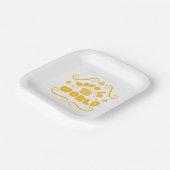 Here the world papieren bordje (Gebogen)