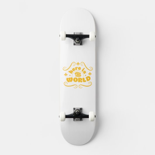 Here the world persoonlijk skateboard (Voorkant)