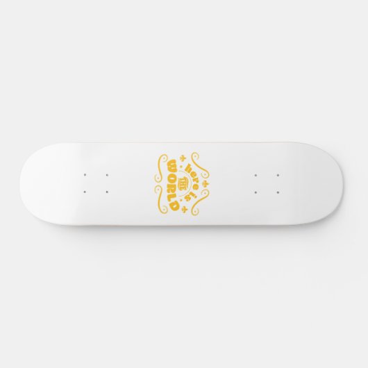 Here the world persoonlijk skateboard (Horizontaal)