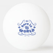 Here the world pingpongbal (Achterkant)