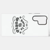Here the world samsung galaxy hoesje (Achterkant horizontaal)