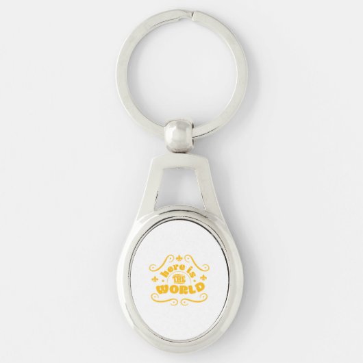 Here the world sleutelhanger (Voorkant)