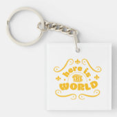 Here the world sleutelhanger (Voorkant)