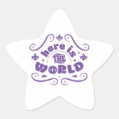 Here the world ster sticker (Voorkant)