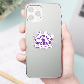 Here the world sticker (Telefoon)