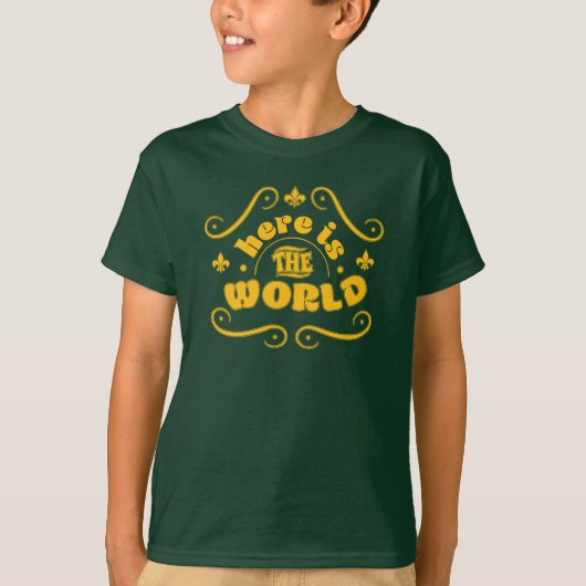 Here the world t-shirt (Voorkant)