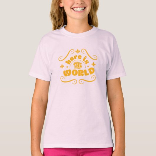 Here the world t-shirt (Voorkant)