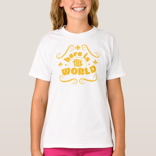 Here the world t-shirt (Voorkant)