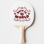 Here the world tafeltennisbatje (Voorkant)