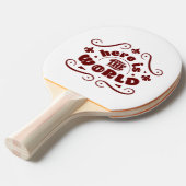 Here the world tafeltennisbatje (Voorkant Gekanteld)