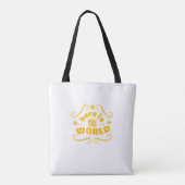 Here the world tote bag (Achterkant)