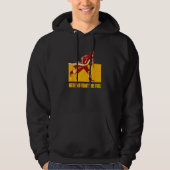 Here to Fight the Fire Firefighter First Responder Hoodie (Voorkant)