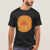 Here to Paddy Cute St Patrick's Coin T-shirt (Voorkant)
