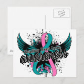 Hereditaire borstkankerwaarschuwing 16 briefkaart (Voorkant / Achterkant)