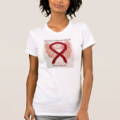 Hereditaire Hemochromatose Bewustheid Koolstofkrin T-shirt (Voorkant)