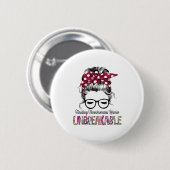 Hereditaire Hemochromatose Bewustmaking Koolstofon Ronde Button 5,7 Cm (Voorkant /achterkant)