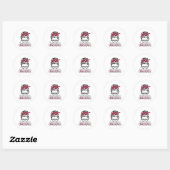 Hereditaire Hemochromatose Bewustmaking Koolstofon Ronde Sticker (Vel)