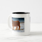 HEREFORD BEEF COW: PASTEL ART TWEEKLEURIGE KOFFIEMOK (Voorkant links)