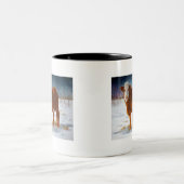 HEREFORD BEEF COW: PASTEL ART TWEEKLEURIGE KOFFIEMOK (Center)