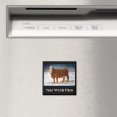HEREFORD BEEF KOE: PASTEL ART MAGNEET (Insitu (Vaatwasser))