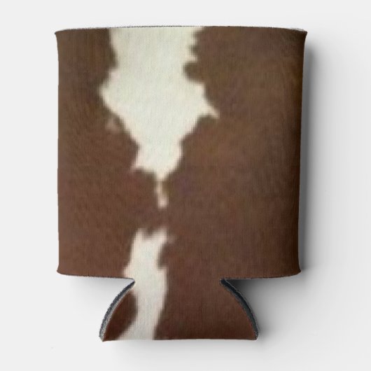 Hereford Brown and White Faux Koeienhuid Koelbox Blikjeskoeler (Voorkant)