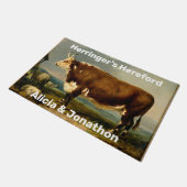  Hereford Bull Deurmat (Schuin)