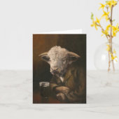 Hereford Bull Gentleman Greetings Card Kaart (Gele Bloem)
