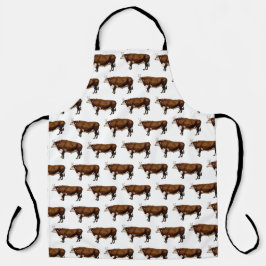 Hereford Bull Pattern Schort