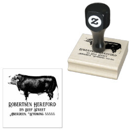 Hereford Bull Rubberstempel