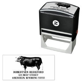 Hereford Bull Zelfinktende Stempel