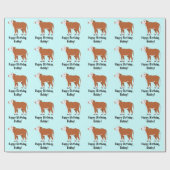 Hereford Calf Happy Birthday Cadeaupapier (Vlak)