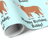 Hereford Calf Happy Birthday Cadeaupapier (Rol Hoek)