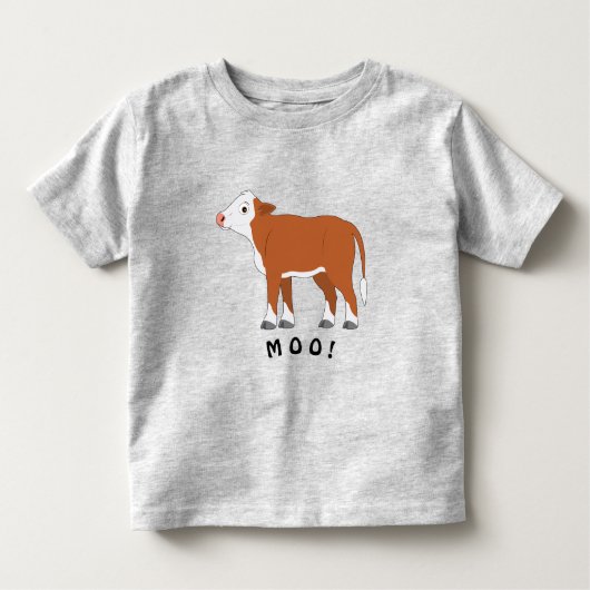 Hereford Calves Go Moo! Kinder Shirts (Voorkant)