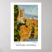 Hereford Cathedral Fine Art Poster Print (Voorkant)