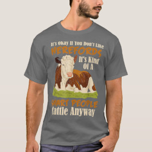 Hereford Cattle Koe Herd Livestock Hereford Breede T-shirt