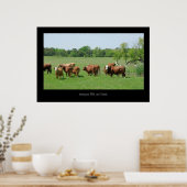Hereford Cattle Poster Print (Keuken)