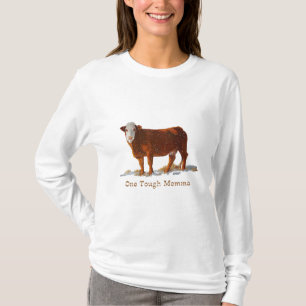 Hereford Cow: Eén stevige mama: Moederdag T-shirt