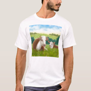 Hereford Cow en Calf T-Shirt
