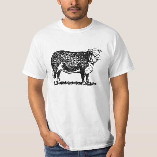 Hereford Cow T-shirt (Voorkant)