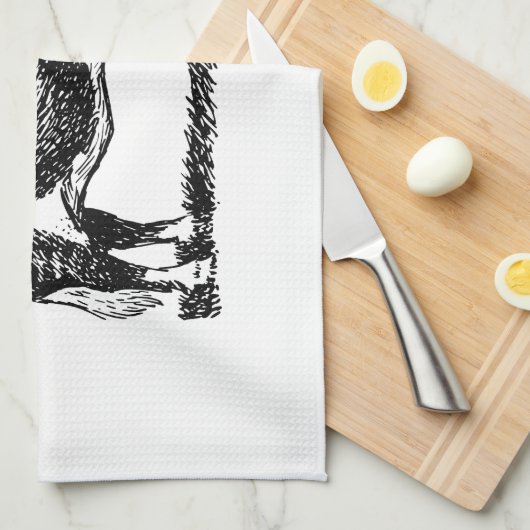 Hereford Cow Theedoek (Quarter Fold)