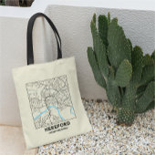 Hereford, Herefordshire City Map Tote Bag