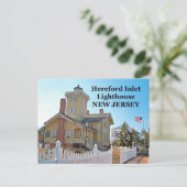 Hereford Inlet Lighthouse, New Jersey Briefkaart (Staand voorkant)